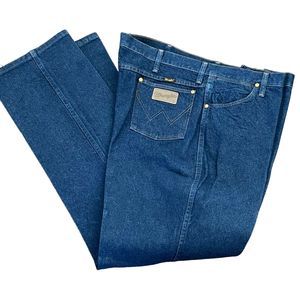 Vtg Wrangler Mens 42x34 936PWD Cowboy Blue Jeans Nice!